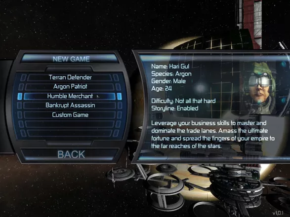 X&#xB3;: Terran Conflict Windows Choose your scenario and with it the difficulty.