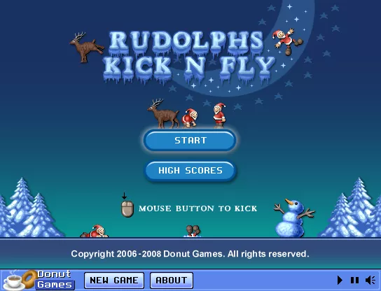 Ruberth&#x27;s Kick n&#x27; Fly Browser The title screen