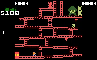 Donkey Kong Intellivision Gameplay on the first level