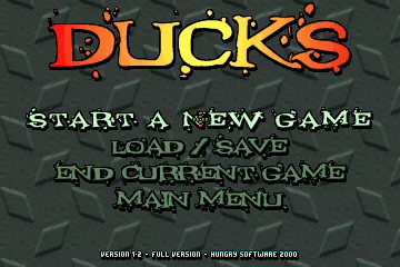 Ducks DOS Main menu
