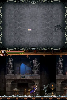 Castlevania: Order of Ecclesia Nintendo DS Within the monastery - battling the staple enemy - Skeletons.