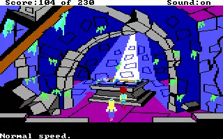 The Black Cauldron DOS The crypt of an ancient king.