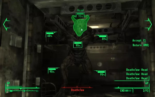 Fallout 3 Windows Deathclaws are extremely dangerous.