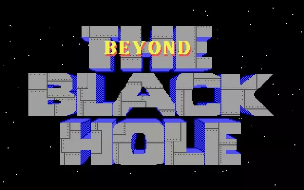 Beyond the Black Hole DOS Title Screen