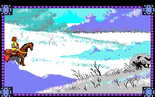 Conquests of Camelot: The Search for the Grail Amiga Near the frozen lake