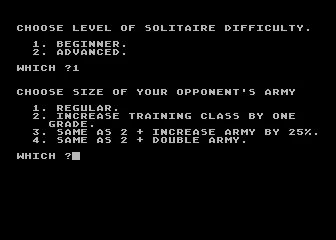 Chronicles of Osgorth: The Shattered Alliance Atari 8-bit Difficulty level?