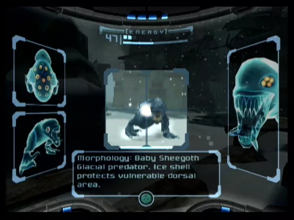 Metroid Prime GameCube Study the creatures of Tallon IV with the scan visor