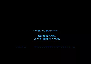 Rescue from Atlantis Amstrad CPC Title scroll