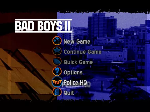 Bad Boys: Miami Takedown Windows Main Menu.