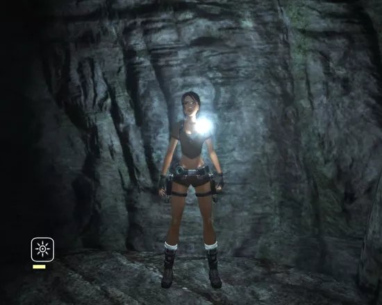 Lara Croft: Tomb Raider - Legend Windows Lara has personal light.