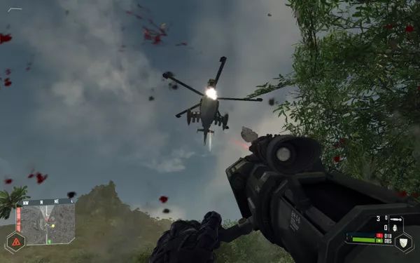 Crysis Windows Okay, Solid Snake did it, Gordon Freeman did it, Max Payne did it etc etc.. and now it&#x27;s Nomad&#x27;s turn, to blow up the pesky helicopters we all love in FPS games.
