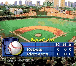 Roger Clemens&#x27; MVP Baseball Genesis The start of the game
