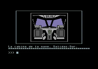 Megacorp Commodore 64 The cabin of the ship. Exit: South