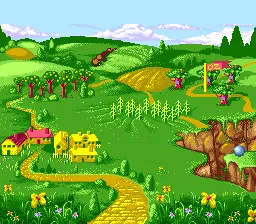 The Wizard of Oz SNES Overview of the land