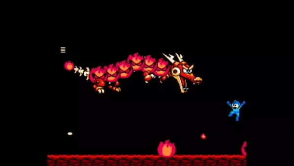 Mega Man 9 Xbox 360 This dragon spits fireballs at Mega Man!