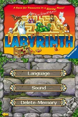 thinkSMART: Labyrinth Nintendo DS Main menu of the game