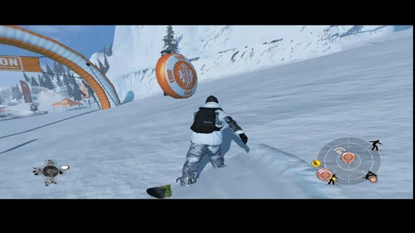 Shaun White Snowboarding Windows One of the missions: Collect these floating Euro coins.