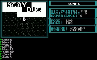 The Kingdom of Syree DOS Such messages tends to make a RPG-player do the opposite