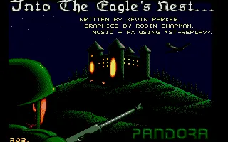 Into the Eagle&#x27;s Nest Atari ST Title screen