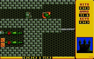 Into the Eagle&#x27;s Nest Atari ST Shooting at an enemy soldier