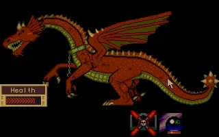 Dragon Lord Atari ST Inspecting a dragon