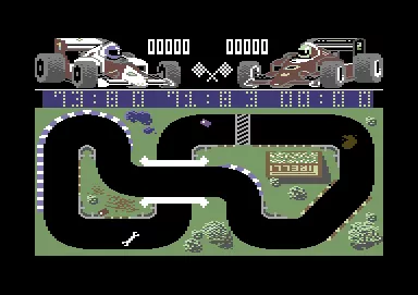 Grand Prix Simulator Commodore 64 He won