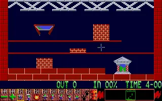 Oh No! More Lemmings Atari ST Starting level one