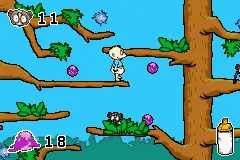 Rugrats Go Wild Game Boy Advance I needed the gooshy-balls to fight the monkeys that are blocking our way.
