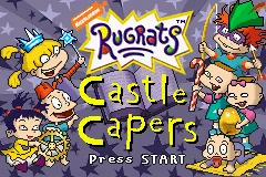 Rugrats: Castle Capers Game Boy Advance Title screen (English version)
