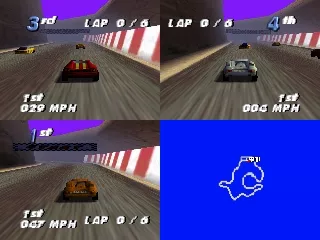 automobili Lamborghini Nintendo 64 3-player race