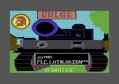 The Bulge: Battle for Antwerp Commodore 64 Title screen