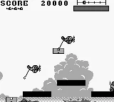 Go! Go! Tank Game Boy Being followed by a helper mimic plane.