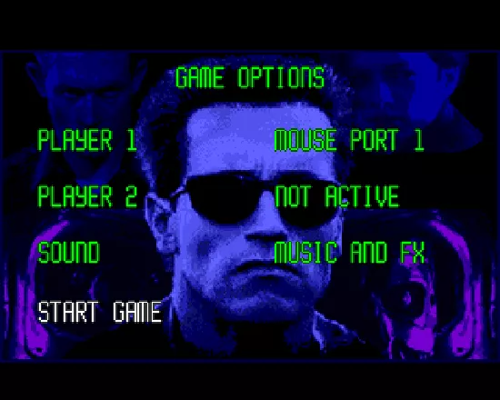 Terminator 2: Judgment Day Amiga Game options