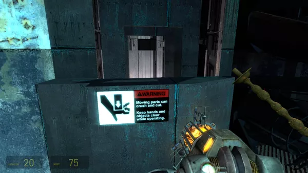 Half-Life 2: Lost Coast Windows It doesn&#x27;t seem like the combine to put warning signs like this on their machinery