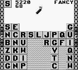Wordtris Game Boy Dynamite removes three letters.