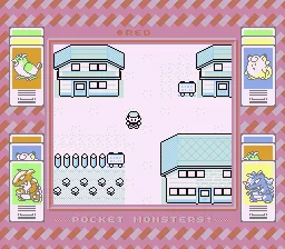 Pocket Monsters Akai Game Boy In a town