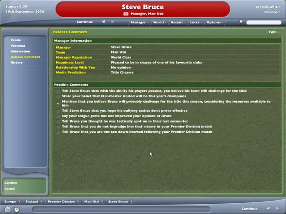 Worldwide Soccer Manager 2005 Windows Damning with faint praise, this one