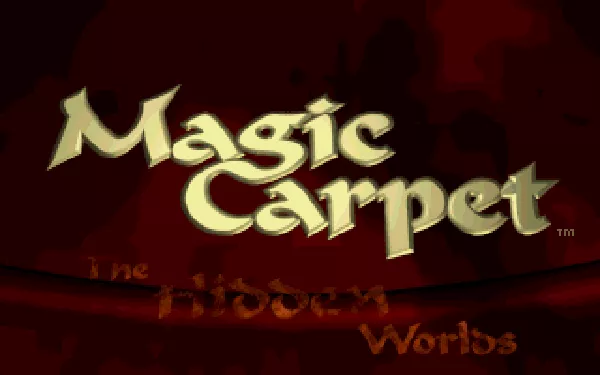 Magic Carpet: The Hidden Worlds DOS Title Screen