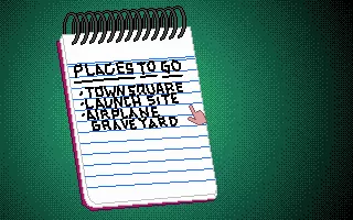 Blast Off DOS New locales are added to this notepad (and thus become accessible) as you progress in the game. 