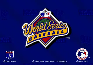 World Series Baseball starring Deion Sanders SEGA 32X Title Screen