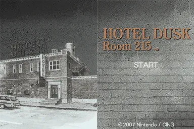 Hotel Dusk: Room 215 Nintendo DS Title screen