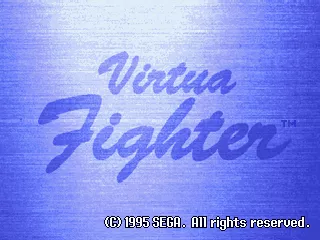 Virtua Fighter SEGA 32X Title Screen