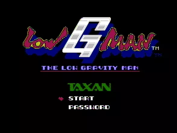 Low G Man NES Title screen