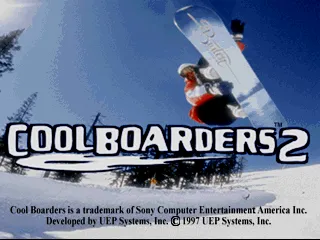 Cool Boarders 2 PlayStation Title screen.