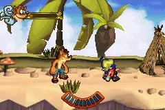 Crash of the Titans Game Boy Advance The first boss