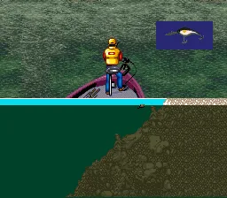 Mark Davis&#x27; The Fishing Master SNES The bait is in the water