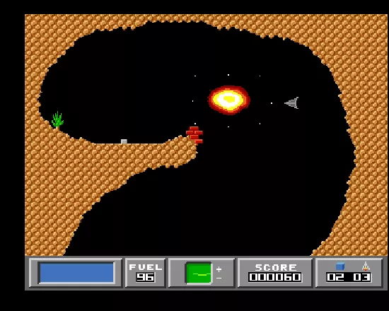 Gravity Force Amiga Enemy is destroyed