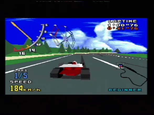 Virtua Racing Genesis Lots of background scenery too!