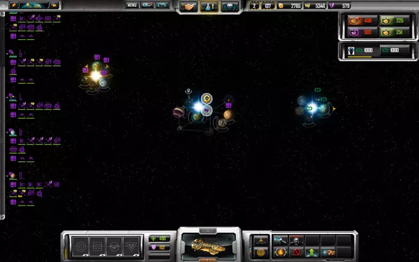 Sins of a Solar Empire Windows One day, all this is going to be mine ! (Also note the additions to the HUD, with the Black Market and Pirates added directly on the game screen)