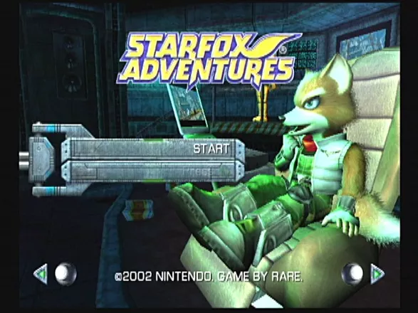 Star Fox Adventures GameCube Title Screen